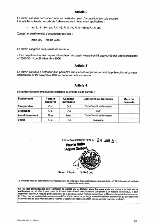 Certificat D Urbanisme N10E0004 A G E GEOMETRES EXPERTS Par M